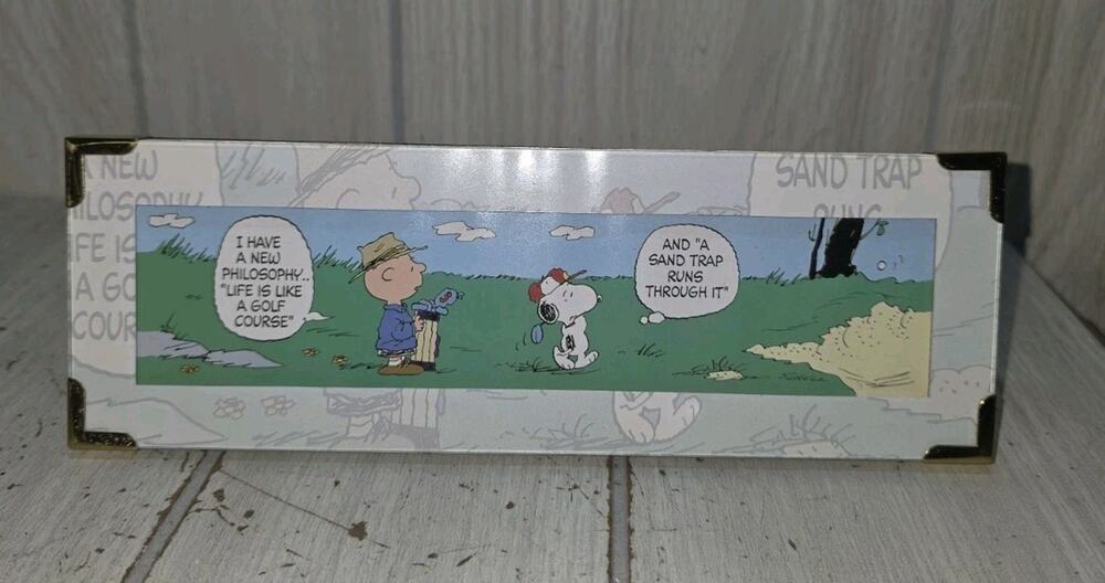 Hallmark 2000 PEANUTS GALLERY Golf Is Life Limited Time Edition Comic Strip